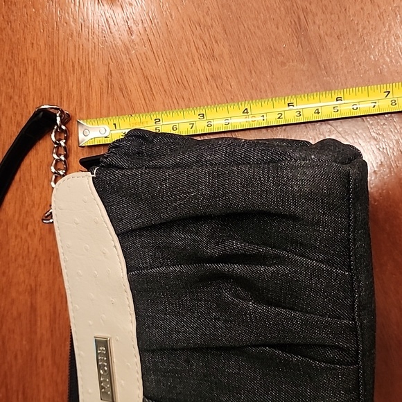 Miche purse shell w jean and faux ostrich trim! LIKE NEW! - Picture 5 of 9